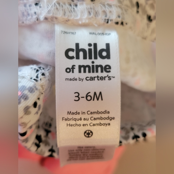 NWT Carters 2-pack Infant Girls  Pants 3-6 Months - Picture 6 of 7